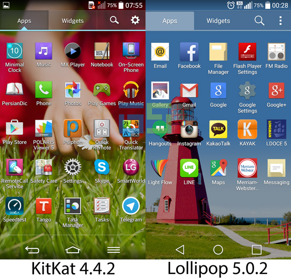 lg g2 lollipop