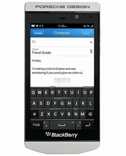 تصویر  گوشی موبایل بلک بری  مدل Porsche Design P'9982 ظرفیت 64 گیگابایت رم 2 گیگابایت