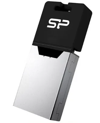 تصویر  فلش مموری OTG USB سیلیکون پاور مدل موبایل ایکس 20 - 16 گیگابایت