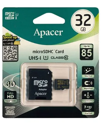 تصویر  کارت حافظه اپیسر میکرو اس دی اچ سی 32 گیگابایت کلاس 10 با سرعت 85 مگابایت در ثانیه به همراه آداپتور تبدیل