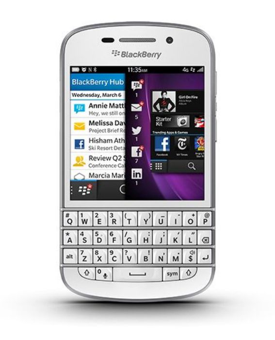 تصویر  گوشی موبایل بلک بری مدل Q10