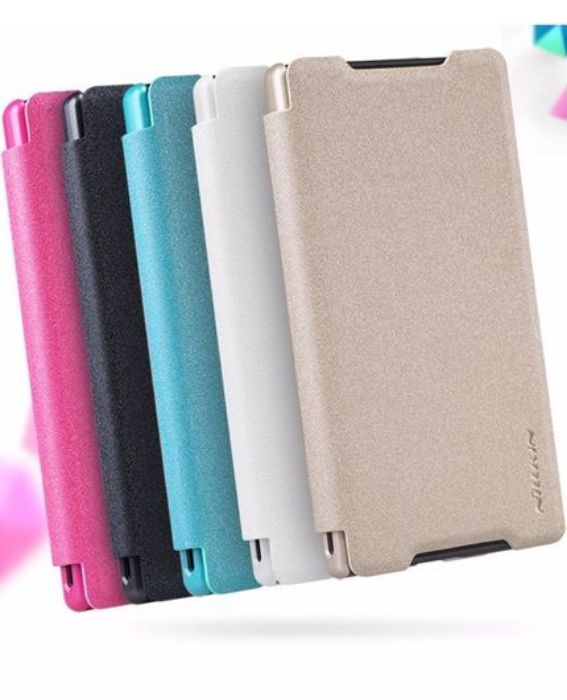 تصویر  کیف کلاسوری چرمی نیلکین مدل اسپارکل برای گوشی سونی اکسپریا زد 5 کامپکت