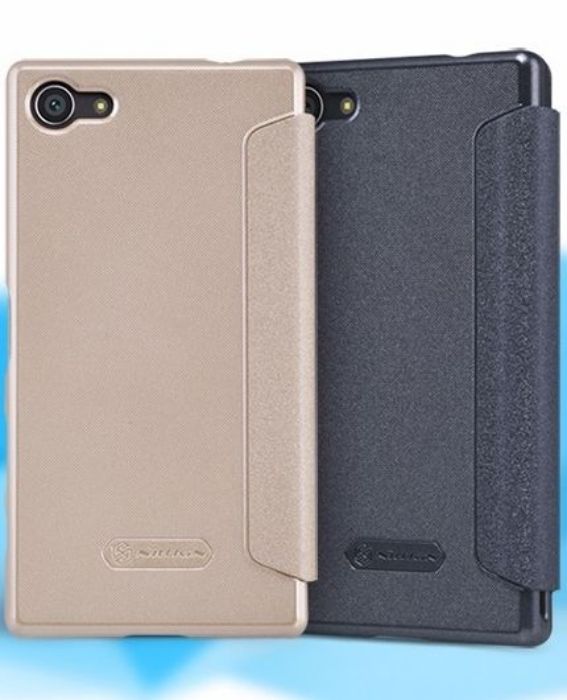 تصویر  کیف کلاسوری چرمی نیلکین مدل اسپارکل برای گوشی سونی اکسپریا زد 5 کامپکت