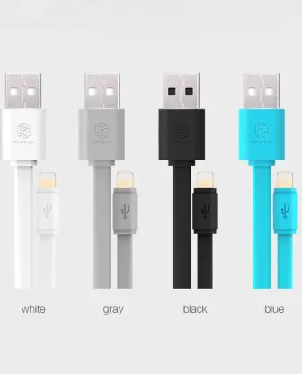 تصویر  کابل اتصال یو اس بی (لایتنینگ) نیلکین برای شارژ و انتقال اطلاعات آیفون و آیپد  - 1.2 متر