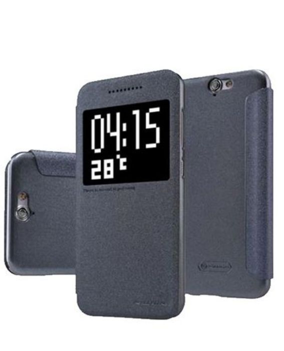 تصویر  کیف کلاسوری چرمی نیلکین مدل اسپارکل برای گوشی اچ تی سی وان آ 9