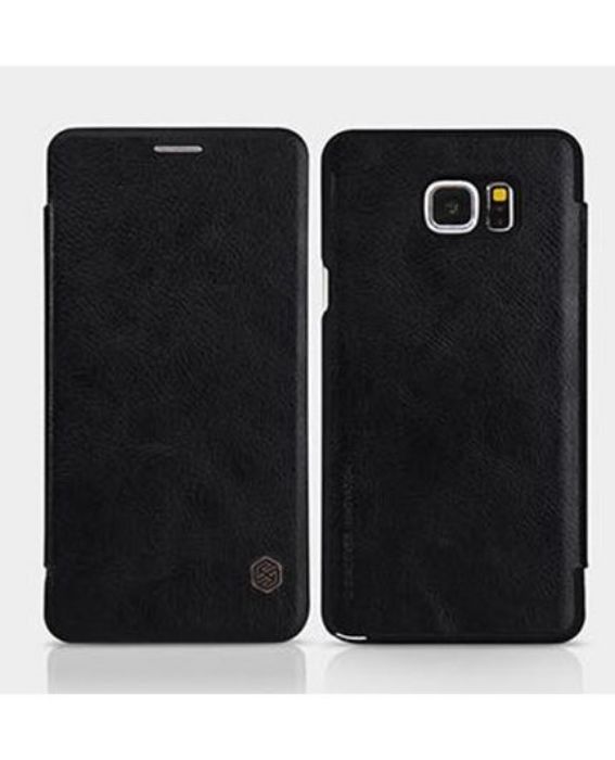 تصویر  کیف کلاسوری چرمی نیلکین مدل کیو آی ان برای گوشی سامسونگ گلکسی نوت 5