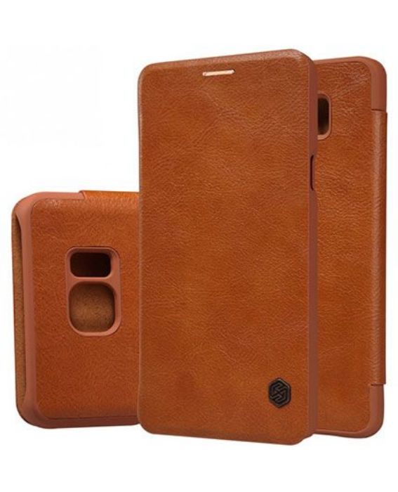 تصویر  کیف کلاسوری چرمی نیلکین مدل کیو آی ان برای گوشی سامسونگ گلکسی نوت 5
