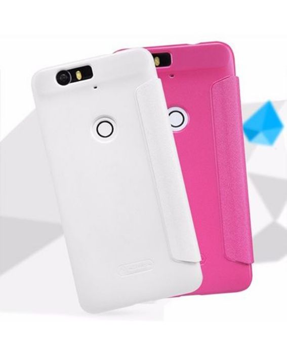 تصویر  کیف کلاسوری چرمی نیلکین مدل اسپارکل برای گوشی هواوی نکسوس 6 پی