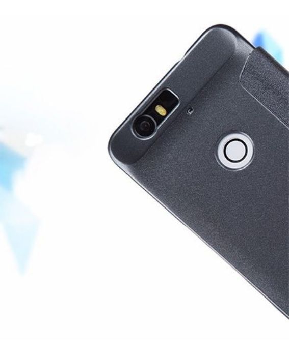 تصویر  کیف کلاسوری چرمی نیلکین مدل اسپارکل برای گوشی هواوی نکسوس 6 پی