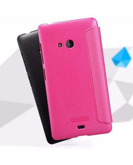 تصویر  کیف کلاسوری چرمی نیلکین مدل اسپارکل برای گوشی مایکروسافت لومیا 540