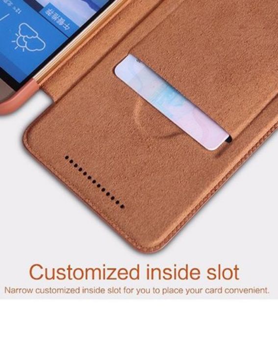 تصویر  کیف کلاسوری چرمی نیلکین مدل کیو آی ان برای گوشی اچ تی سی وان ام 9 پلاس