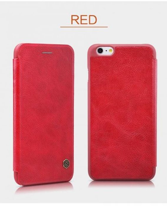 تصویر  کیف کلاسوری چرمی نیلکین مدل کیو آی ان برای گوشی اپل آیفون 6