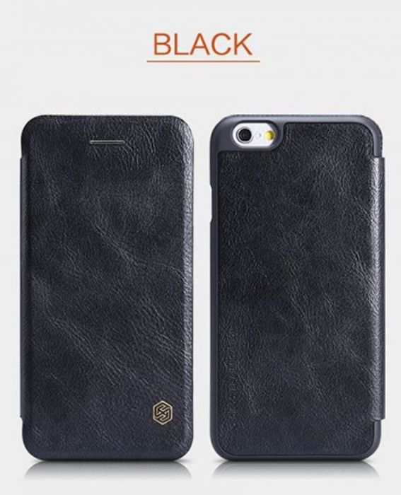 تصویر  کیف کلاسوری چرمی نیلکین مدل کیو آی ان برای گوشی اپل آیفون 6