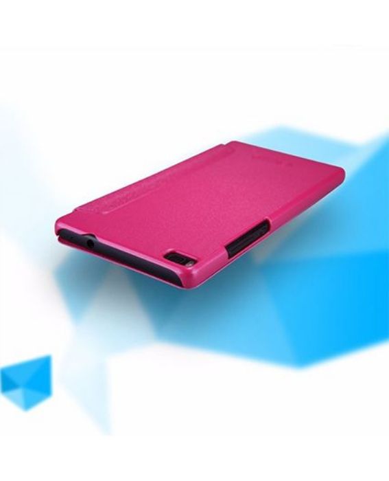 تصویر  کیف کلاسوری چرمی نیلکین مدل اسپارکل برای گوشی هواوی پی 8