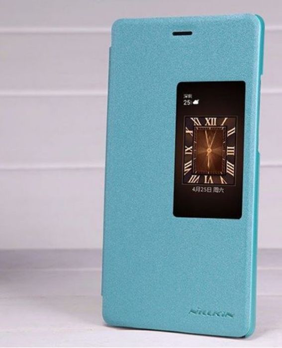 تصویر  کیف کلاسوری چرمی نیلکین مدل اسپارکل برای گوشی هواوی پی 8