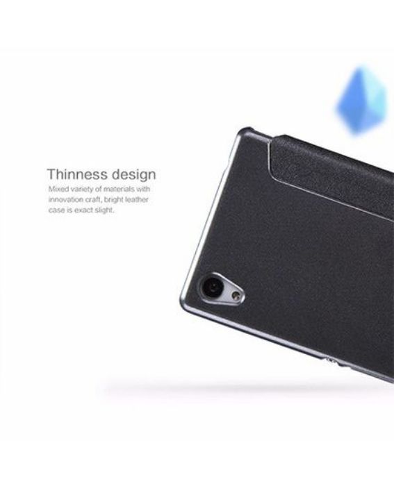 تصویر  کیف کلاسوری چرمی نیلکین مدل اسپارکل برای گوشی سونی اکسپریا ام 4 آکوا