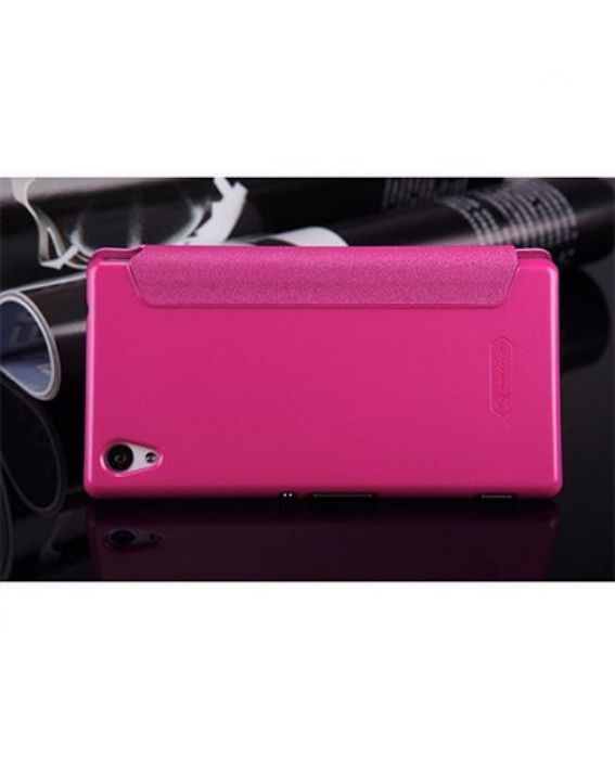 تصویر  کیف کلاسوری چرمی نیلکین مدل اسپارکل برای گوشی سونی اکسپریا ام 4 آکوا