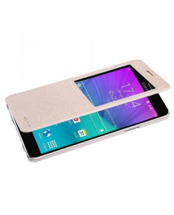 تصویر  کیف کلاسوری چرمی نیلکین مدل اسپارکل برای گوشی سامسونگ گلکسی نوت 4