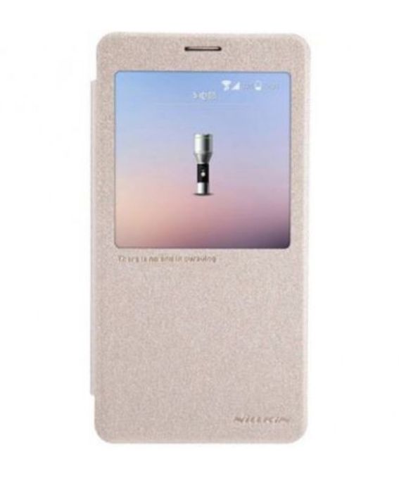 تصویر  کیف کلاسوری چرمی نیلکین مدل اسپارکل برای گوشی سامسونگ گلکسی نوت 4