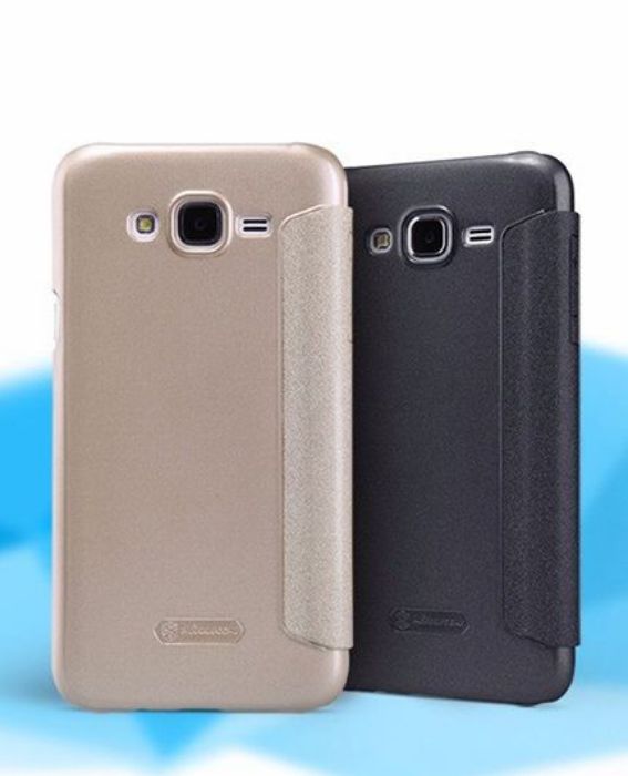 تصویر  کیف کلاسوری چرمی نیلکین مدل اسپارکل برای گوشی سامسونگ گلکسی جی 7