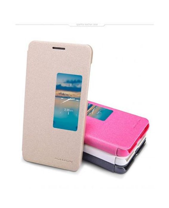 تصویر  کیف کلاسوری چرمی نیلکین مدل اسپارکل برای گوشی هواوی هانر 6