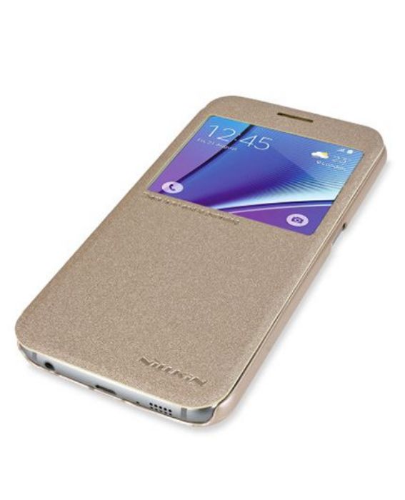 تصویر  کیف کلاسوری چرمی نیلکین مدل اسپارکل برای گوشی سامسونگ گلکسی اس 6