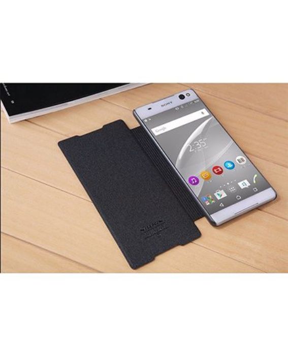 تصویر  کیف کلاسوری چرمی نیلکین مدل اسپارکل برای گوشی سونی اکسپریا سی 5 الترا