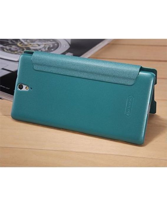 تصویر  کیف کلاسوری چرمی نیلکین مدل اسپارکل برای گوشی سونی اکسپریا سی 5 الترا