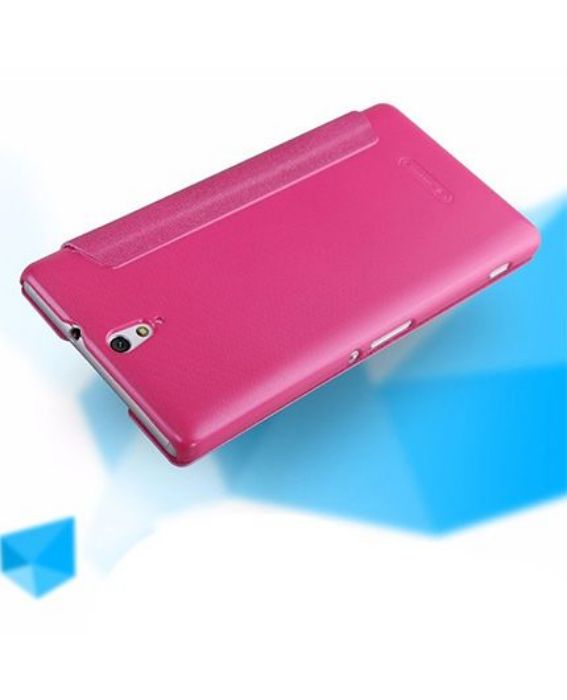 تصویر  کیف کلاسوری چرمی نیلکین مدل اسپارکل برای گوشی سونی اکسپریا سی 5 الترا