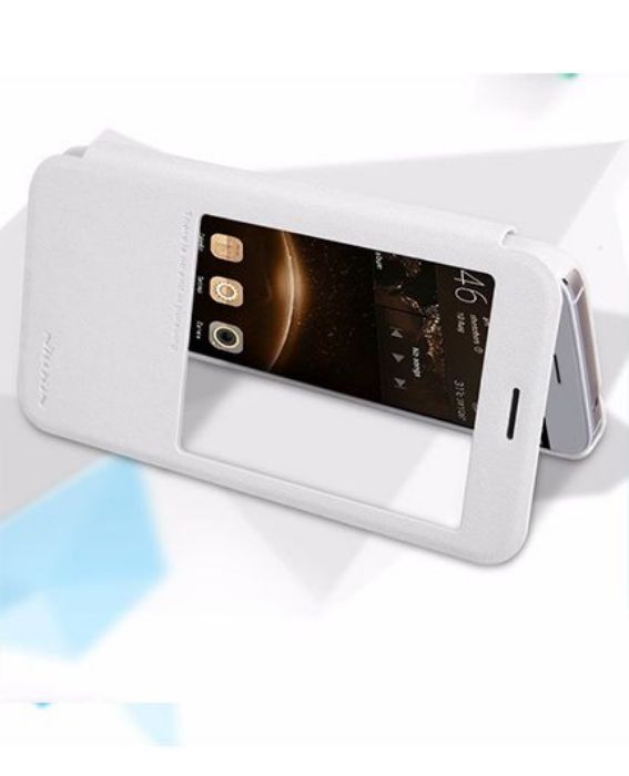 تصویر  کیف کلاسوری چرمی نیلکین مدل اسپارکل برای گوشی هواوی جی 8