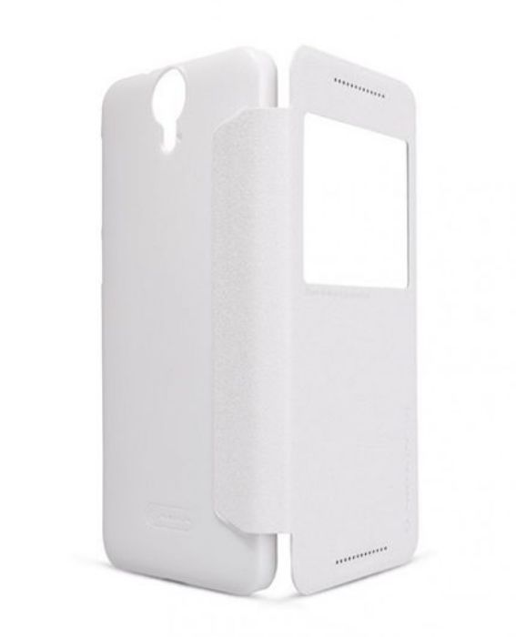 تصویر  کیف کلاسوری چرمی نیلکین مدل اسپارکل برای گوشی اچ تی سی وان ایی 9 پلاس