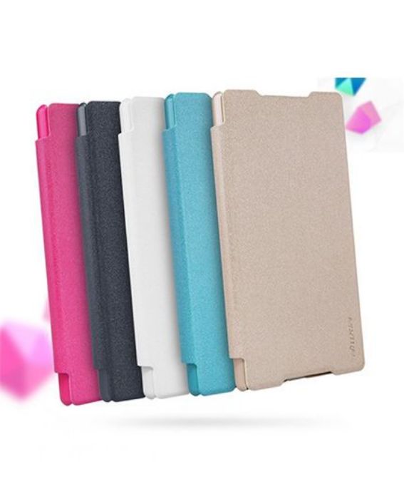 تصویر  کیف کلاسوری چرمی نیلکین مدل اسپارکل برای گوشی سونی اکسپریا زد 5 پریمیوم