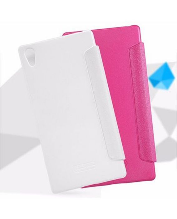 تصویر  کیف کلاسوری چرمی نیلکین مدل اسپارکل برای گوشی سونی اکسپریا زد 5 پریمیوم