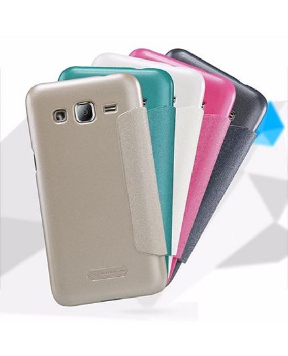 تصویر  کیف کلاسوری چرمی نیلکین مدل اسپارکل برای گوشی سامسونگ گلکسی جی 2