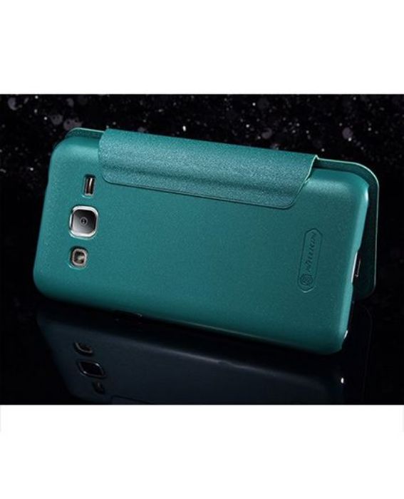 تصویر  کیف کلاسوری چرمی نیلکین مدل اسپارکل برای گوشی سامسونگ گلکسی جی 2