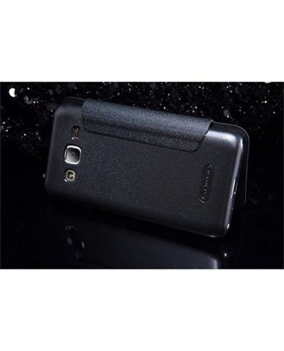 تصویر  کیف کلاسوری چرمی نیلکین مدل اسپارکل برای گوشی سامسونگ گلکسی جی 2