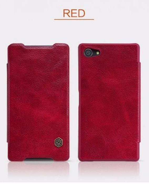 تصویر  کیف کلاسوری چرمی نیلکین مدل کیو آی ان برای گوشی سونی اکسپریا زد 5 کامپکت