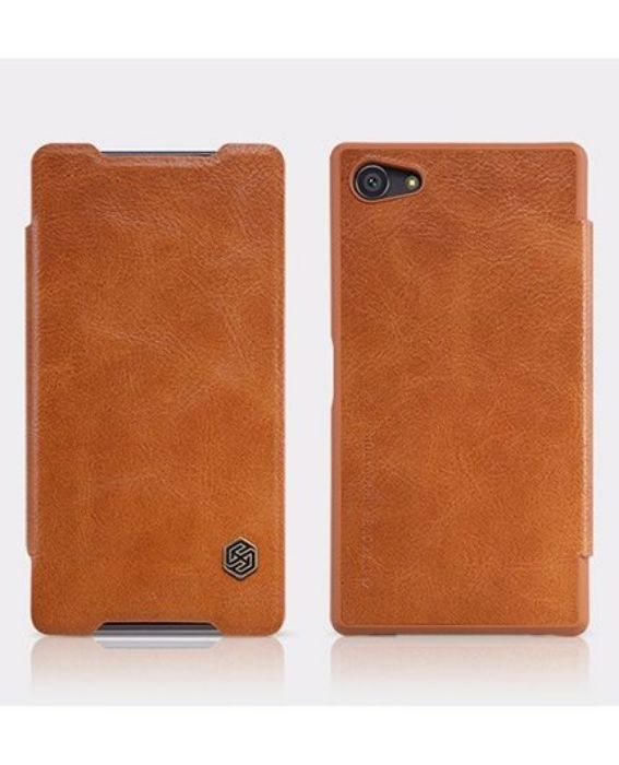 تصویر  کیف کلاسوری چرمی نیلکین مدل کیو آی ان برای گوشی سونی اکسپریا زد 5 کامپکت