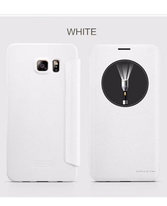 تصویر  کیف کلاسوری چرمی نیلکین مدل اسپارکل برای گوشی سامسونگ گلکسی اس 6 اج پلاس