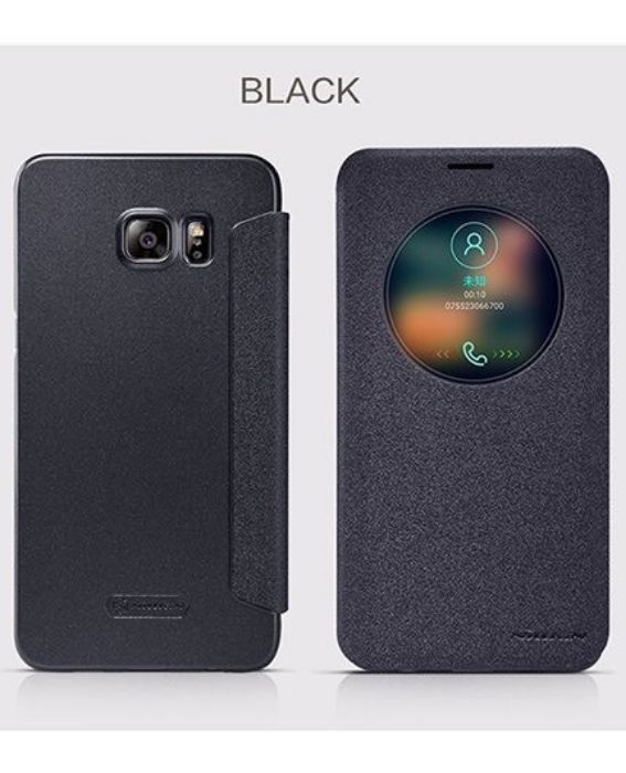 تصویر  کیف کلاسوری چرمی نیلکین مدل اسپارکل برای گوشی سامسونگ گلکسی اس 6 اج پلاس