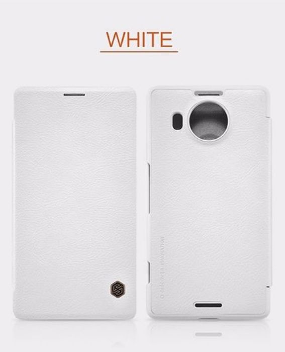 تصویر  کیف کلاسوری چرمی نیلکین مدل کیو آی ان برای گوشی مایکروسافت لومیا 950