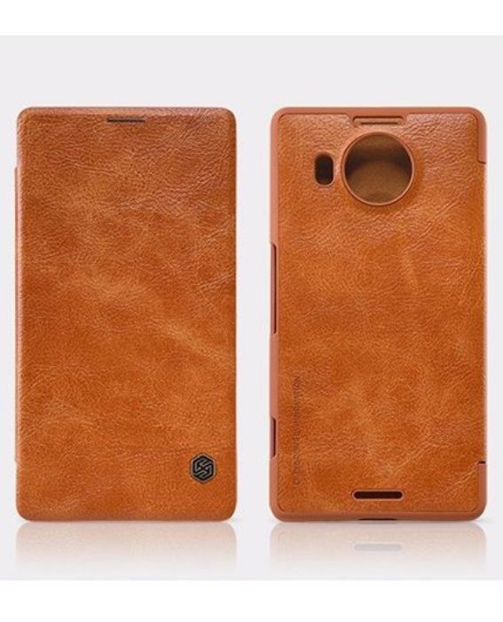 تصویر  کیف کلاسوری چرمی نیلکین مدل کیو آی ان برای گوشی مایکروسافت لومیا 950