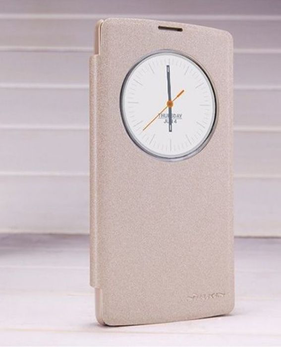 تصویر  کیف کلاسوری چرمی نیلکین مدل اسپارکل برای گوشی ال‌جی مگنا