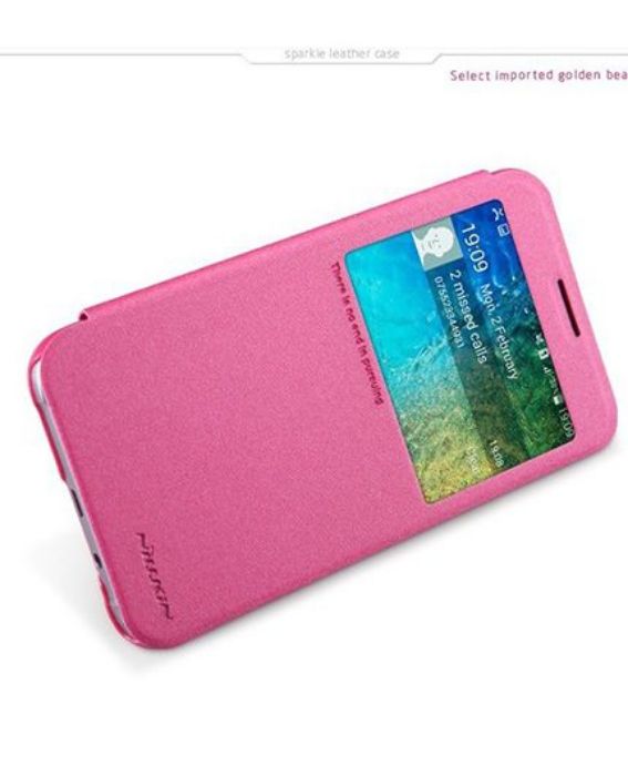 تصویر  کیف کلاسوری چرمی نیلکین مدل اسپارکل برای گوشی سامسونگ گلکسی ایی 5