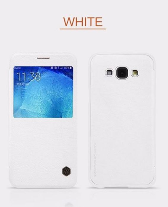 تصویر  کیف کلاسوری چرمی نیلکین مدل کیو آی ان برای گوشی سامسونگ گلکسی آ 8