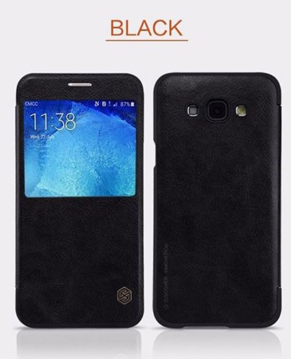 تصویر  کیف کلاسوری چرمی نیلکین مدل کیو آی ان برای گوشی سامسونگ گلکسی آ 8