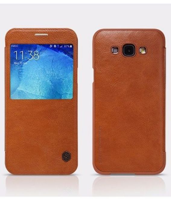 تصویر  کیف کلاسوری چرمی نیلکین مدل کیو آی ان برای گوشی سامسونگ گلکسی آ 8