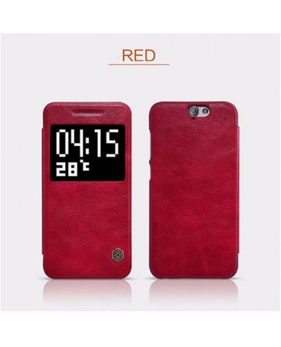 تصویر  کیف کلاسوری چرمی نیلکین مدل کیو آی ان برای گوشی اچ تی سی وان آ 9