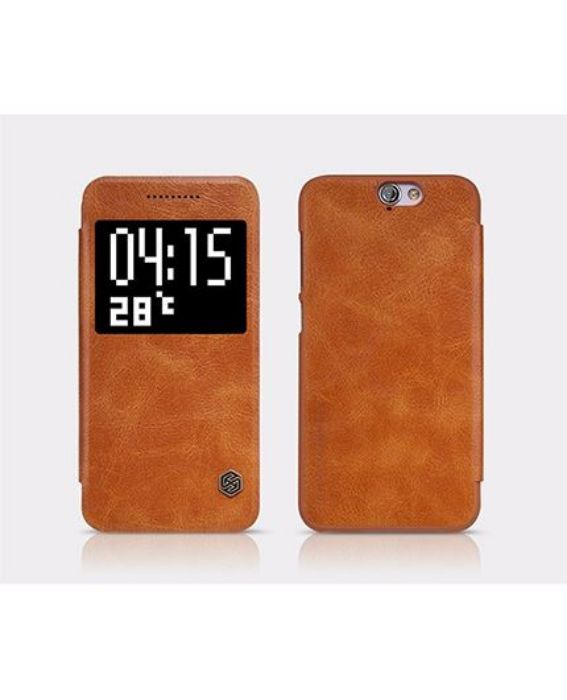 تصویر  کیف کلاسوری چرمی نیلکین مدل کیو آی ان برای گوشی اچ تی سی وان آ 9