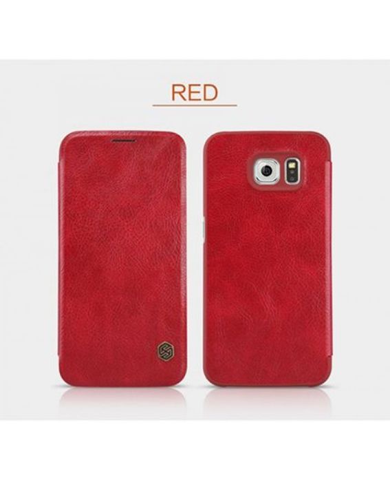 تصویر  کیف کلاسوری چرمی نیلکین مدل کیو آی ان برای گوشی سامسونگ گلکسی اس 6